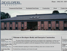 Tablet Screenshot of developersrealty.biz